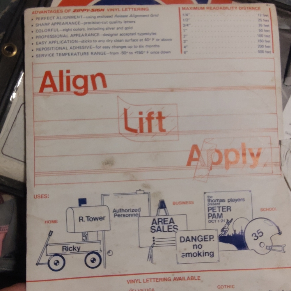 Zippy-Sign Vinyl Lettering Kit - Picture 2 of 12
